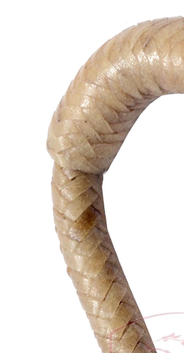 Handmade Braided Natural Rawhide Keychain