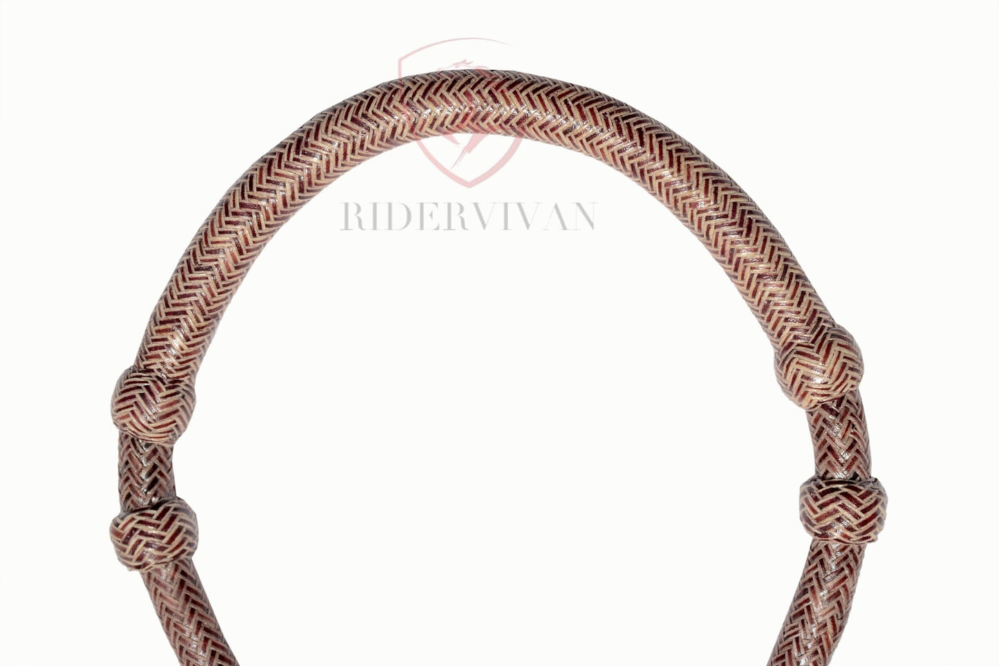 Horse Bosal Chestnut Cherry Cow Rawhide, 40 Plaits Bosal, 5/8" Thickness High-Quality Handmade Bosal, Bitless Hackamore, Sale For Only Bosal