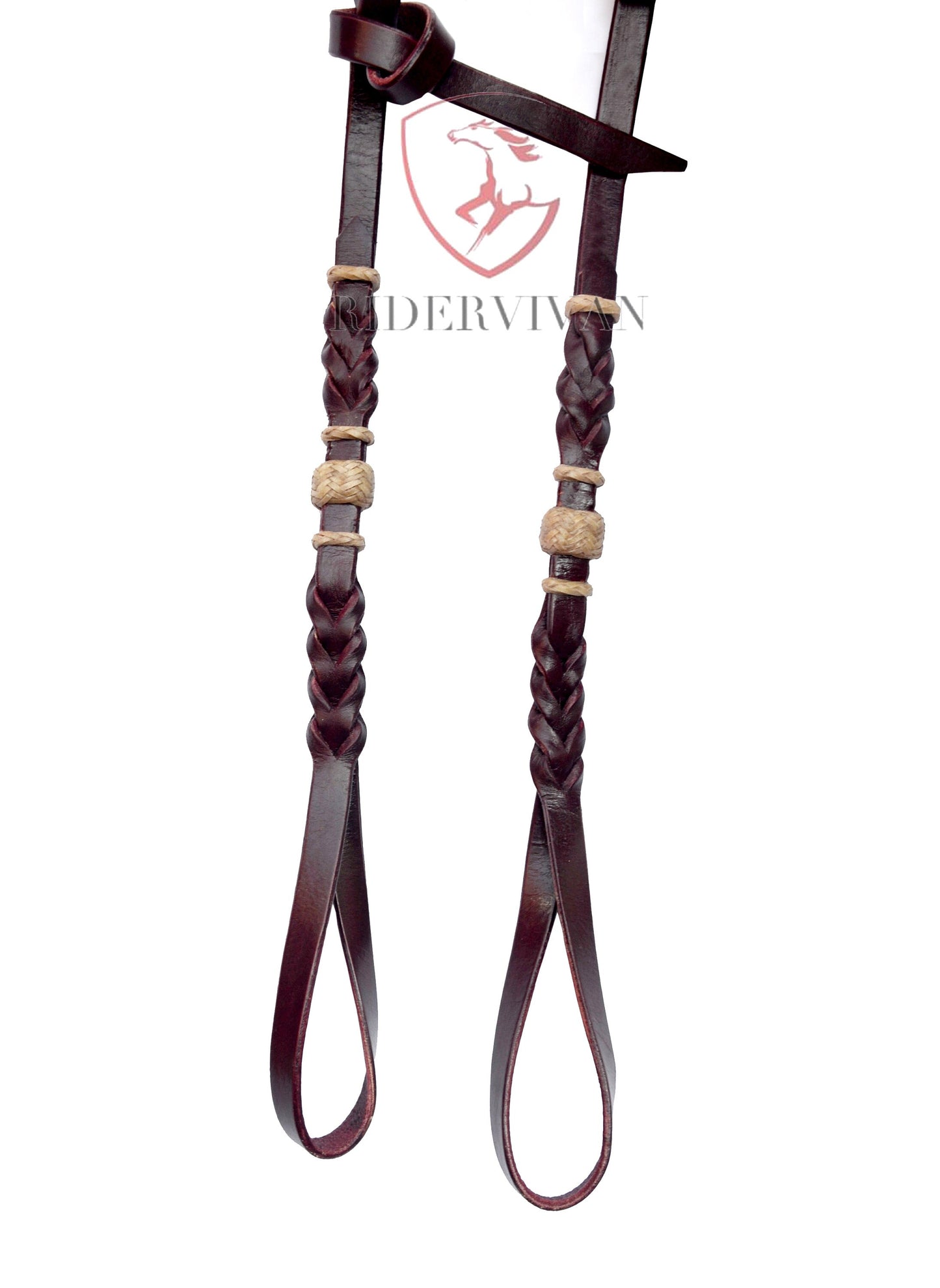 Bosal Noseband Hanger - Self-tie, Bosal Hanger single-ply 1/2", Bosal Hanger Latigo Leather.