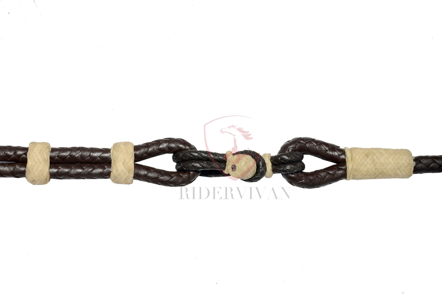 Hand-Braided Romal Reins, Romal Reins California Style, Romal Reins 10 Plaits, Romal Reins Regular 55" with rein connectors,