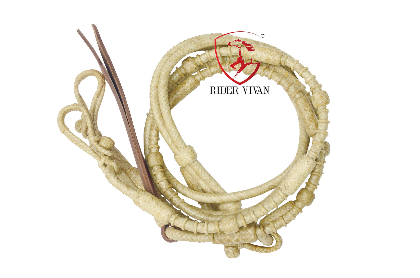 COMBO OFFER! Cherry And Natural Designer Bosal & Natural Rawhide Romal Reins