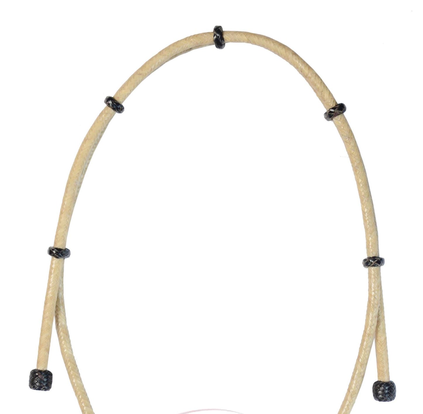 Horse Bosal Hanger, Hand Braided Bosal Hanger, Bosal Hanger Natural & Dark Cherry Knot.