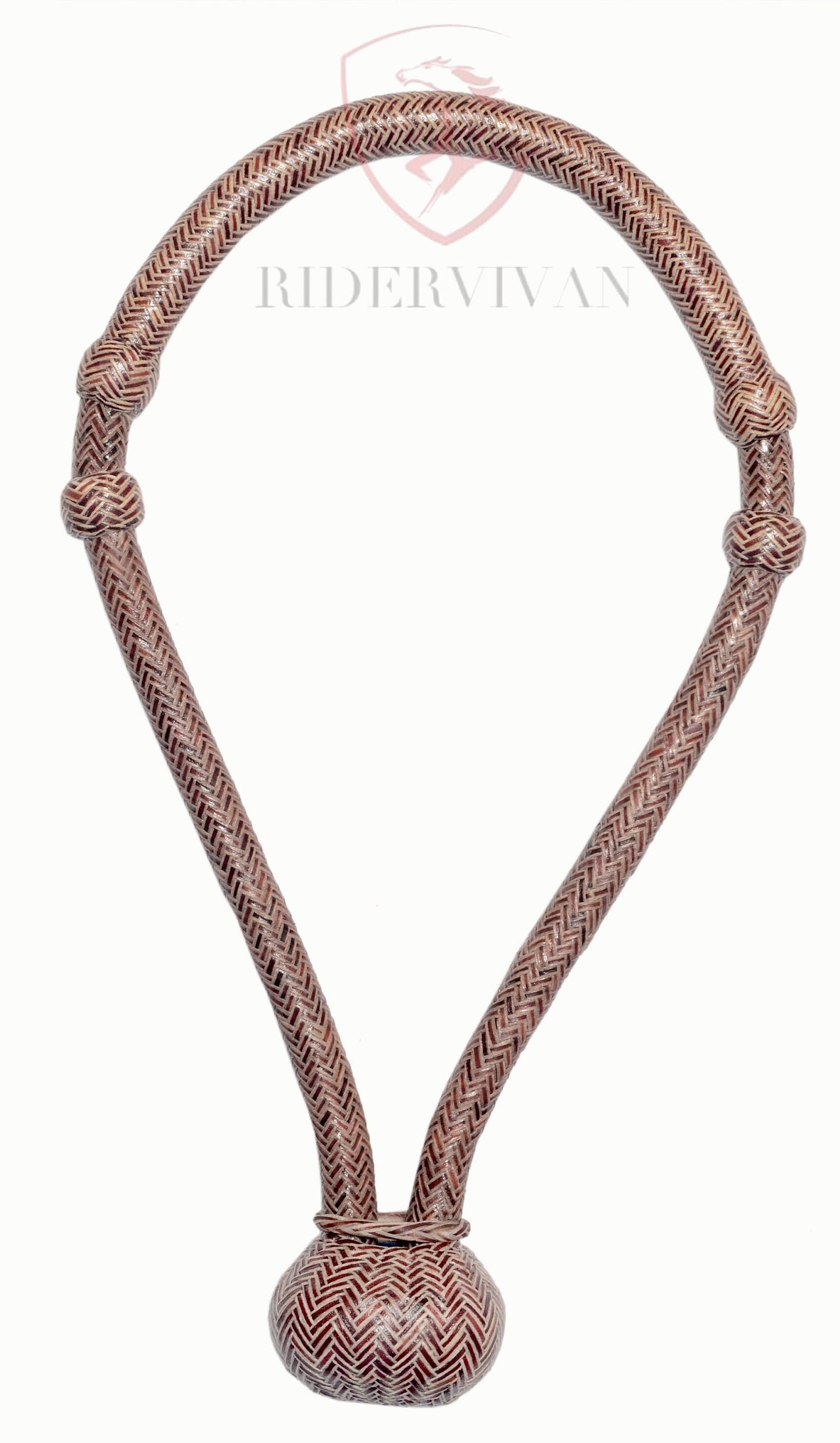 Horse Bosal Chestnut Cherry Cow Rawhide, 40 Plaits Bosal, 5/8" Thickness High-Quality Handmade Bosal, Bitless Hackamore, Sale For Only Bosal