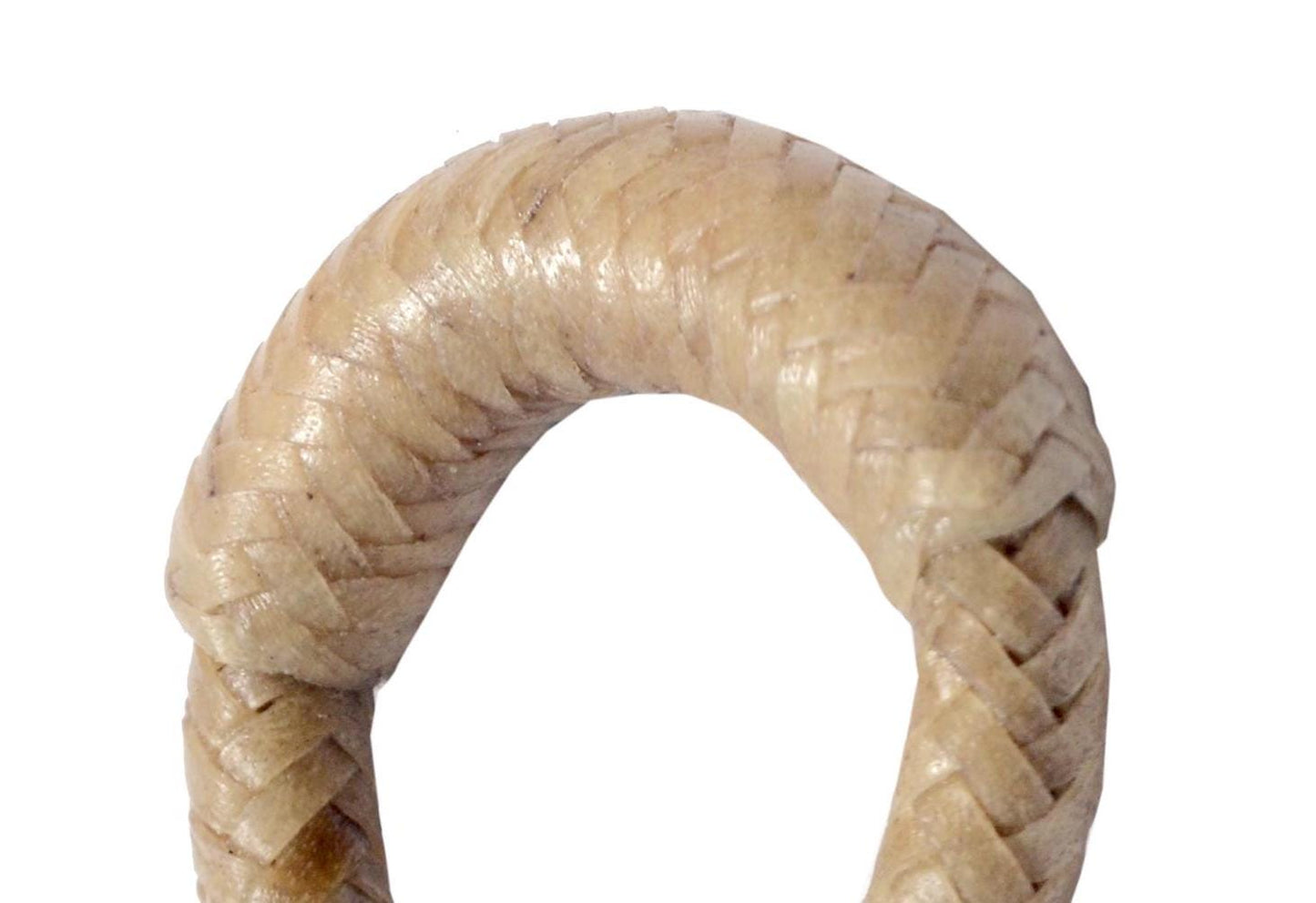 Handmade Braided Natural Rawhide Keychain