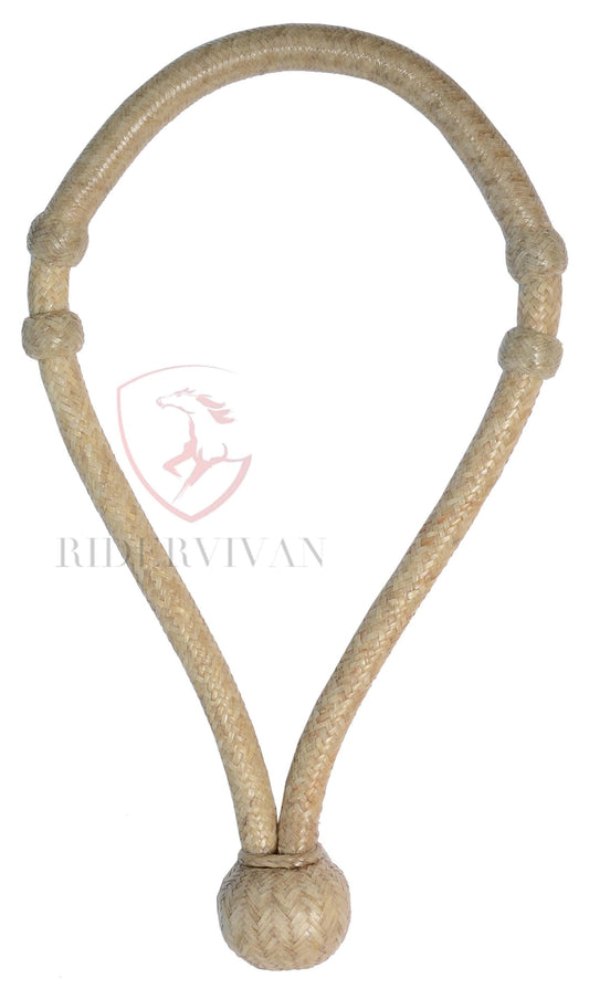 Horse Bosal Natural Cow Rawhide, 40 Plaits Bosal, 5/8" Thickness High Quality Bosal.