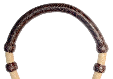 Handmade Horse Bosal, Natural Rawhide Bosal, Dark Brown Knot Bosal, 40 Plaits Western Bosal.