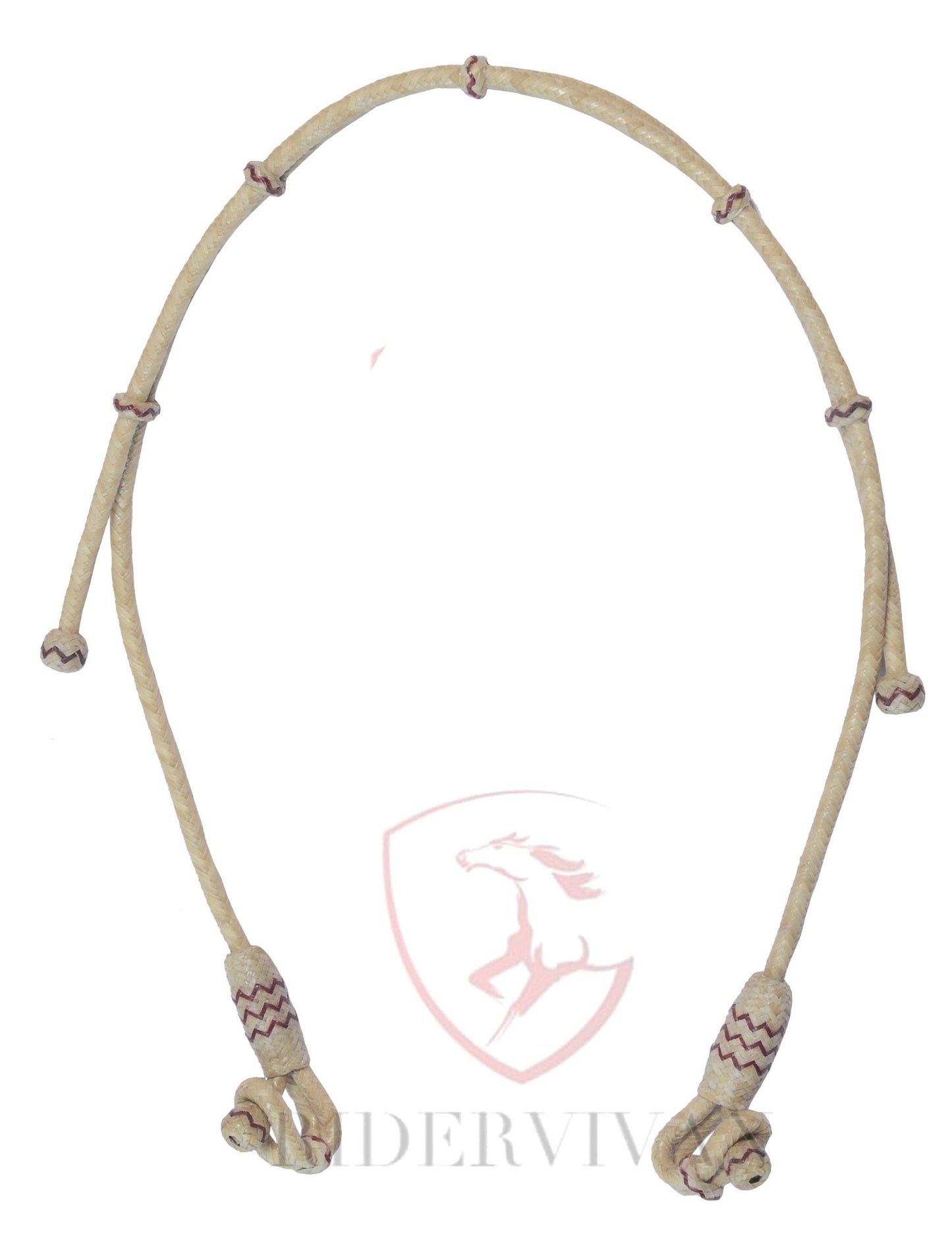 Hand Braided Bosal Hanger, Bosal Hanger Natural Knot & Chestnut Cherry Weaving, Bosal Hanger.