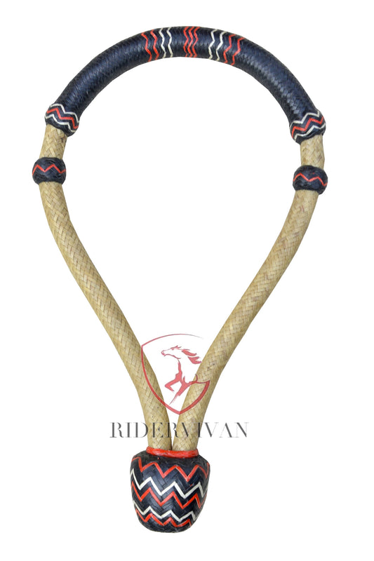 Hand-crafted Bosal, Western Bosal For horse training, Horse Bosal Natural & Black, 24 Plaits Rawhide Bosal.