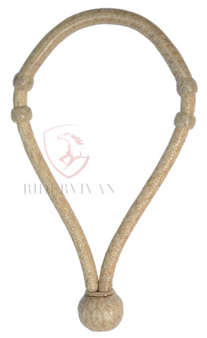 Horse Bosal Natural Cow Rawhide, 40 Plaits Bosal, 5/8" Thickness High Quality Bosal.