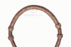 Horse Bosal Chestnut Cherry Cow Rawhide, 40 Plaits Bosal, 5/8" Thickness High-Quality Handmade Bosal, Bitless Hackamore, Sale For Only Bosal