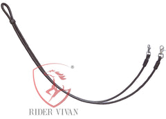 Hand Braided Roping Reins, Western Roping Rein, 8 Plites Dark Brown Roping Reins, Softy Braided Roping Reins, Roping Rein with Trigger Snap.