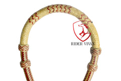 COMBO OFFER! Cherry And Natural Designer Bosal & Natural Rawhide Romal Reins