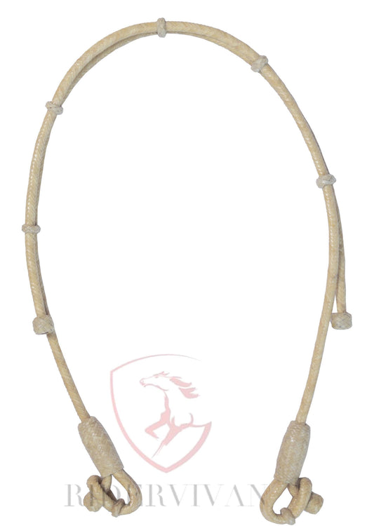 Hand Braided Bosal Hanger, Natural Cow Rawhide Bosal Hanger, and Natural Knot Hackmore Hanger.