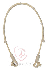 Hand Braided Bosal Hanger, Natural Cow Rawhide Bosal Hanger, and Natural Knot Hackmore Hanger.