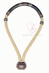 Hand-crafted Horse Bosal, Natural & Chestnut Cherry Rawhide Bosal, 40 Plaits Bosal,  5/8" Thickness High-Quality Bosal