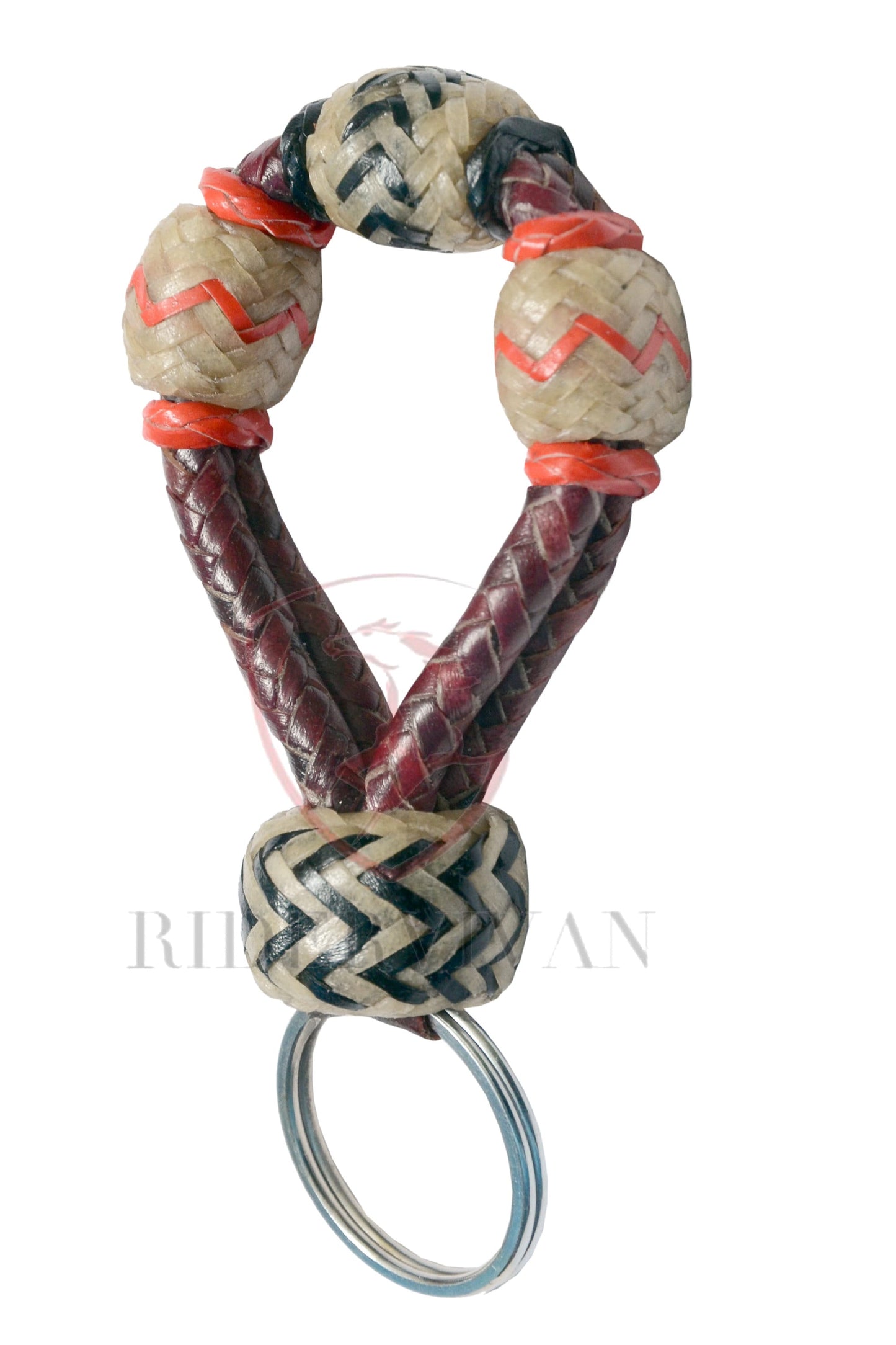 Designer KeyChains, Handmade KeyChains, Braided Mini Bosal  KeyChains. ( Set of 5 )