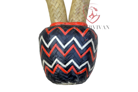 Hand-crafted Bosal, Western Bosal For horse training, Horse Bosal Natural & Black, 24 Plaits Rawhide Bosal.