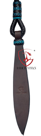 Romel Reins 10 plait, Western Romal Reins Regular 55", Brown Soft Leather Romal Reins, Romel Romal Reins with reins connectors.