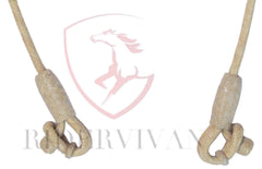 Hand Braided Bosal Hanger, Natural Cow Rawhide Bosal Hanger, and Natural Knot Hackmore Hanger.