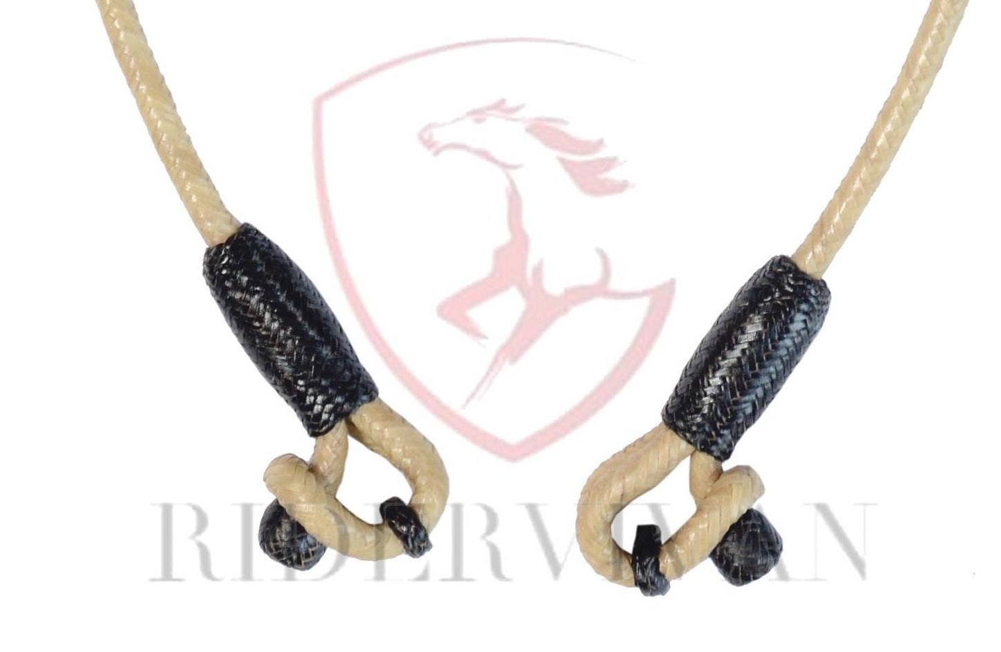 Horse Bosal Hanger, Hand Braided Bosal Hanger, Bosal Hanger Natural & Dark Cherry Knot.