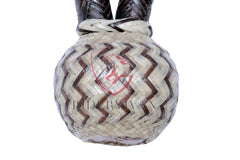 Horse Bosal Dark Chocolate Brown/Natural Rawhide, 40 Plaits Bosal, 5/8" Thickness High-Quality Bosal, Handmade Bosal, Sale For Only Bosal