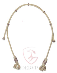 Hand Braided Bosal Hanger, Bosal Hanger Natural Knot & Chestnut Cherry Weaving, Bosal Hanger.