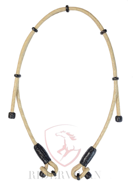 Horse Bosal Hanger, Hand Braided Bosal Hanger, Bosal Hanger Natural & Dark Cherry Knot.