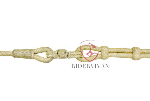 COMBO OFFER! Turquoise And Natural Designer Bosal & Natural Rawhide Romal Reins