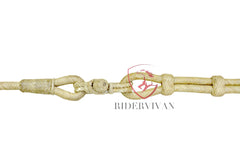 COMBO OFFER! Turquoise And Natural Designer Bosal & Natural Rawhide Romal Reins
