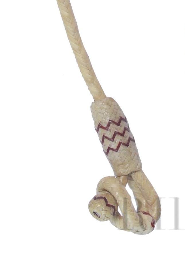Hand Braided Bosal Hanger, Bosal Hanger Natural Knot & Chestnut Cherry Weaving, Bosal Hanger.