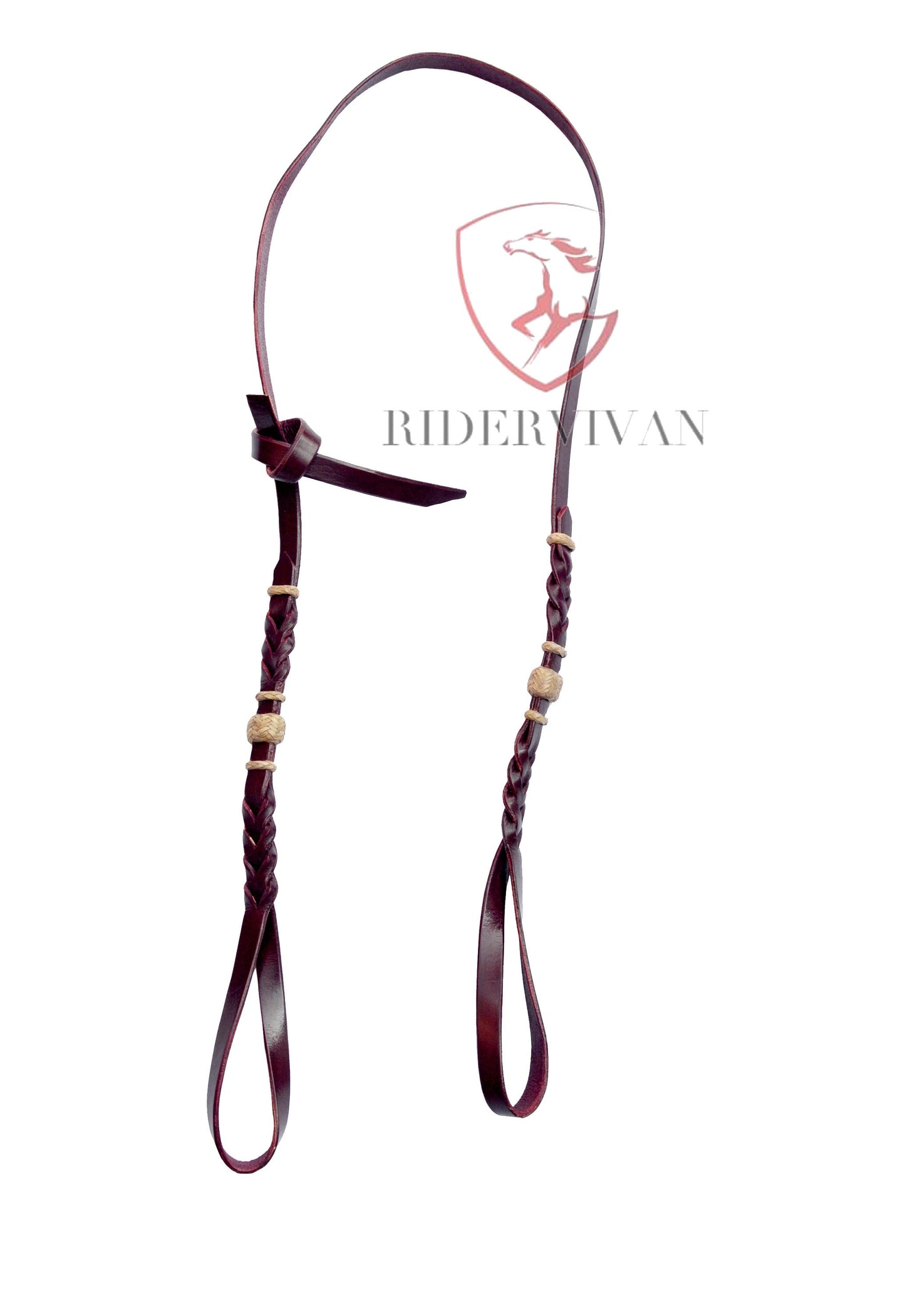 Bosal Noseband Hanger - Self-tie, Bosal Hanger single-ply 1/2", Bosal Hanger Latigo Leather.