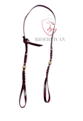Bosal Noseband Hanger - Self-tie, Bosal Hanger single-ply 1/2", Bosal Hanger Latigo Leather.