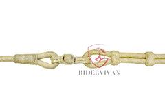 COMBO OFFER! Cherry And Natural Designer Bosal & Natural Rawhide Romal Reins