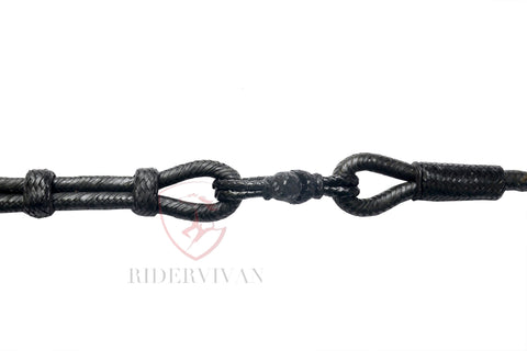 Romal Reins Natural Cow Rawhide, Romel 20 Plaits, Regular 55" Romal Reins, Specially Hand-Crafted Braided Reins.